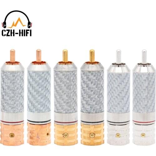 Viborg VR108 High End RCA Plug Cable Jack Terminal Connector Turntable Amplifier CD Player DAC Connector HiFi Audio Video DIY