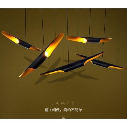 Japan deco chambre iron bedroom restaurant hanging ceiling lamps