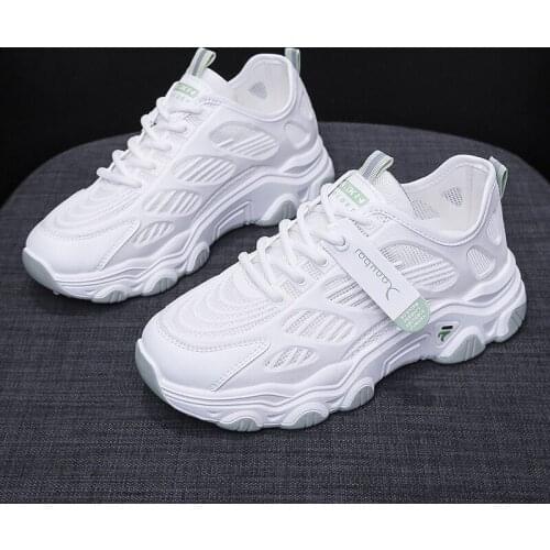 Women Chunky Sneakers Platform 2021 Fashion Summer Breathable Comfort Casual Sport Shoes White Sneakers Women