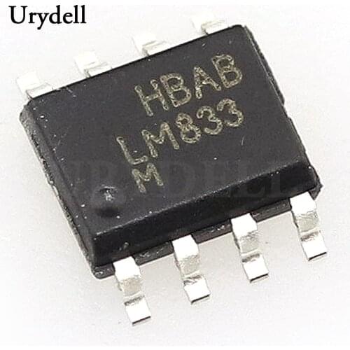 10pcs LM833M LM833MX Dual Audio Operational Amplifier SOP-8pin New and Original
