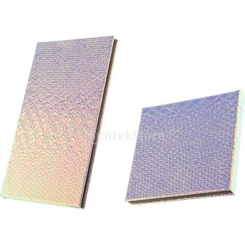 2 Pieces Fashion Color Empty Magnetic Palette Container Organizer Box for Eyeshadow Powder Blush Makeup