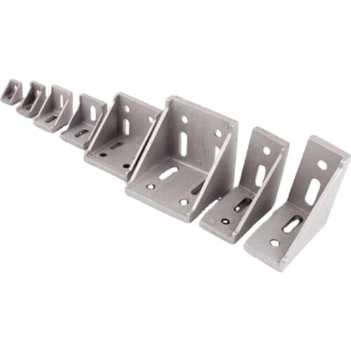 2020 2028 3030 3060 4040 4080 6060 20/30/40/45/60 Aluminum Profile Connector CNC Router Aluminum Corner Bracket 2040 3060 6060