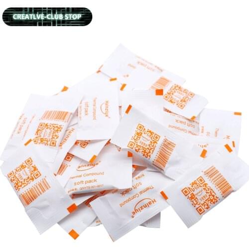 30pcs HY410 Thermal Conductive 1.42W/m-K Grease Paste Silicone Plaster Heat Sink Compound High Performance Gray Net Weight 0.5g