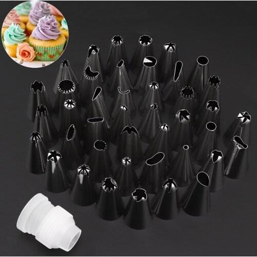 44pcs/set Stainless Steel Box Decorated Mouth with Pastry Packs and Converters for Making Cakes/ Cookies/ Chocolate