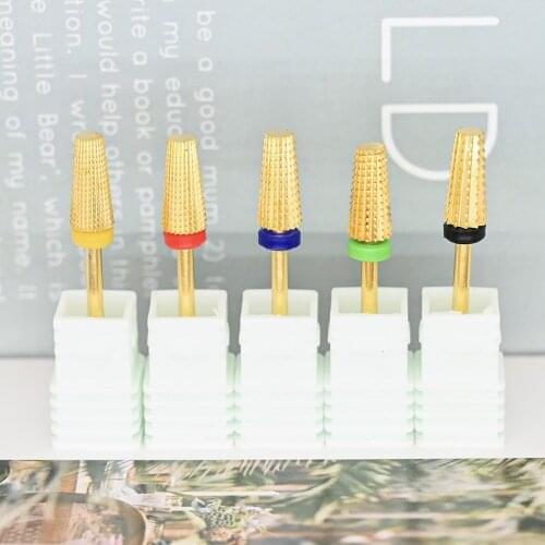 5 In 1 Nail Drill Bit Electric Rotary Milling Cutter Two Way Rotate Use Fast Remove Acrylic Or Hard Gel Nails Pedicure Tool&028