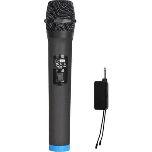 Wireless Microphone With Charging Receiver 3.5Mm Adapter Handheld Microphone For Karaoke Parties Lectures 200 Feet