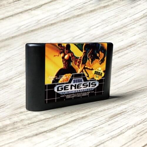 Slaughter Sport - USA Label Flashkit MD Electroless Gold PCB Card for Sega Genesis Megadrive Video Game Console