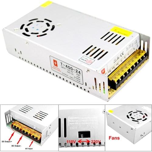 400W 24V 12V Power Supply Unit for Led Strip Light AC 220V to DC 12 v 24 v Smps Source Power Supply Lighting Transformer