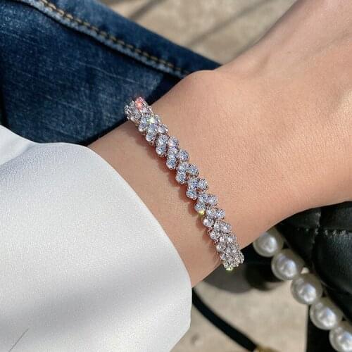 Boho Bracelet Bangle For Women Captivate Zirconia Tennis Friends Couple Bracelets Jewelry Pulseira Feminia Valentines Day Gift