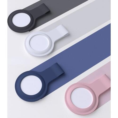For Apple Airtags Tracking Device Case Sleeve for Airtag Liquid Silicone Anti-lost Keychain Portable Hook Protection Cover