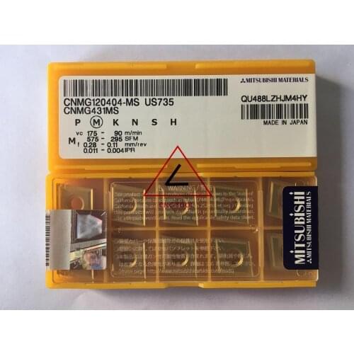 CNMG 120404 MS US735 10pcs original Mitsubishi turning insert DIAEDGE