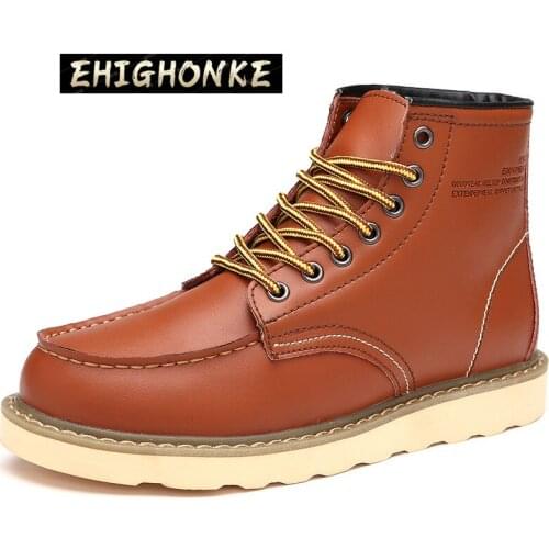 EHIGHONKE Men's Work Shoes