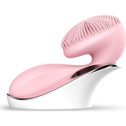 Electric face cleaner scrubber skin electric silicone face brush facial cleanser