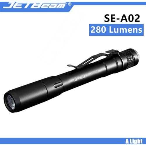 JETBEAM SE-A02 Flashlight EDC Torch Cree XP-G max. 280 Lumen Beam Waterproof Medical Flashlight