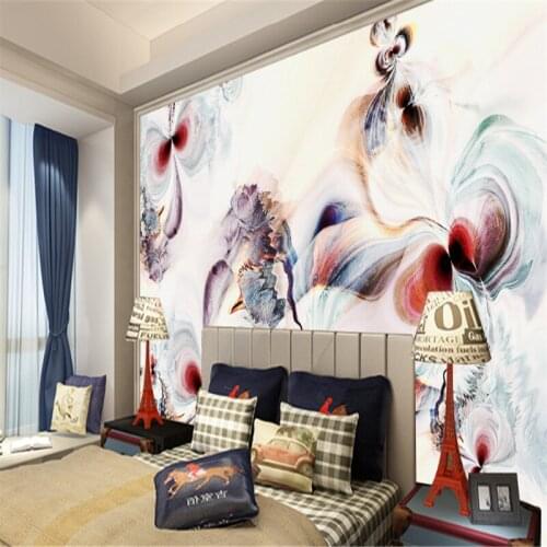 Customize modern 3d photo wallpaper wall 3d mural wallpaper abstract art oil painting background wall home decor for study room