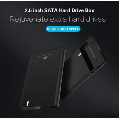 DM HD006 2.5 inch SATA External HDD Enclosure Hard Drive Case Micro B Port SSD Box for Windows7/ 8/10/Mac Os/Linux