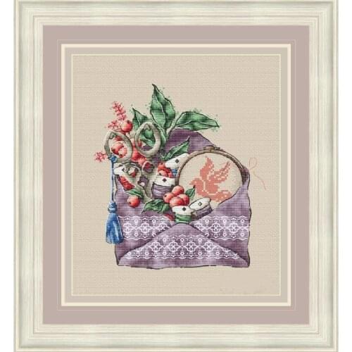 Linen fabric Cross Stitch Set Cross-stitch Kit Embroidery Needlework Craft Package Cotton Fabric Floss Animal Crossing