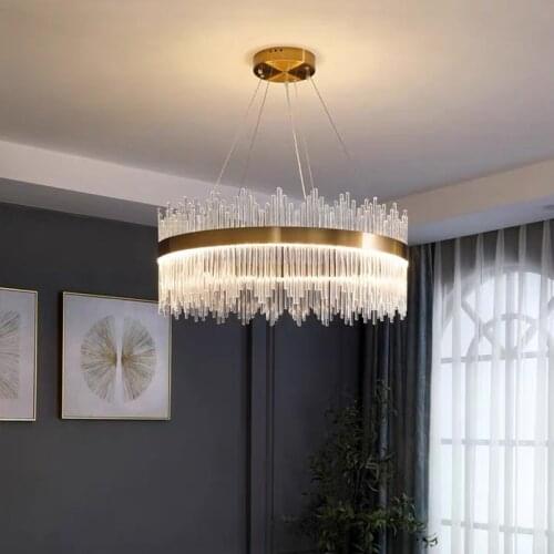 Chandelier Living Room Led Modern Simple Light Luxury Lighting Living Room Lamp Hall Ceiling Lamp Crystal Bedroom Lamp 2021 New
