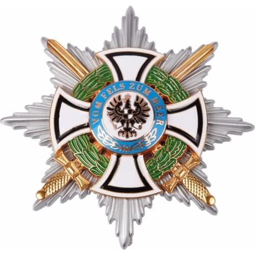 WW1 WWI GERMAN HOHENZOLLERN ROYAL HINDENBURG STAR IRON CROSS MEDAL BADGE Military Store 5605101