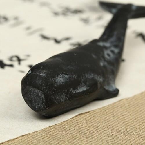 Multifunction Cast Iron Paperweight Brush Rest Creative Paperweights Chinese Calligraphy Paperweights Lovely Paper Pressing Prop