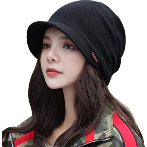 New Knitted Hat Womens Autumn And Winter Haed Cap Fashion Solid Color Outdoor Windproof Keep Warm Thicken Knitted Hats TG0139