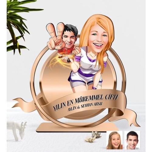 Personalized Valentine Caricature OF 3D Wooden Trinket Plaket-30 Reliable Quality Cost Effective Gift Home Decoration wall
