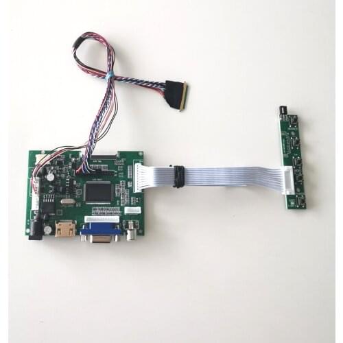 Fit BT101IW01/BT101IW02/BT101IW03 VGA 2AV WLED LVDS laptop screen 40Pin 10.1" 1024*600 LCD display drive board kit