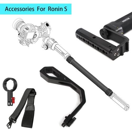 Handheld Gimbal Extension Stick Rod pole/ Hang Straps Buckles /Inverted Handle/ L-shape Handle for Dji Ronin S Gimbal parts