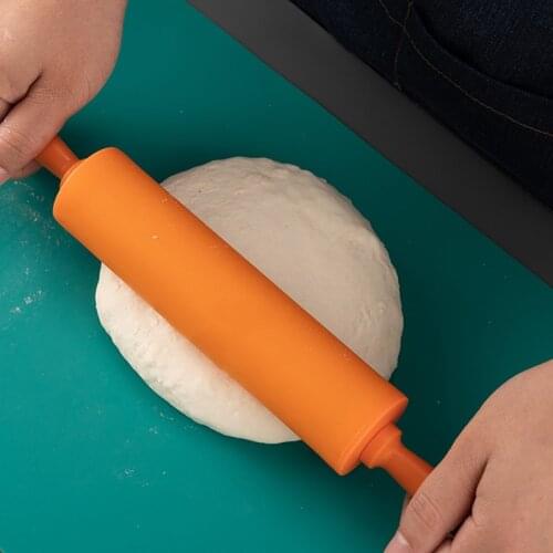 Mini Silicone Rolling Pin Non Stick Surface with Handle 1.6X11.8inch Rolling Pin TS2