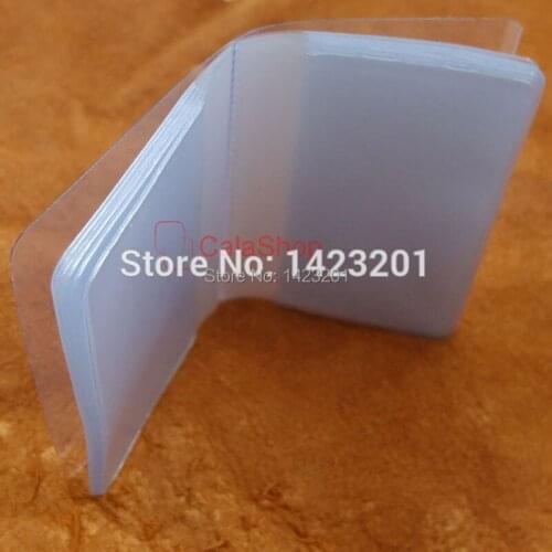50 Pcs / Lot Plastic Replacement Wallet insert Billfold Inserts for Credit ID Card Badge Picture Holder