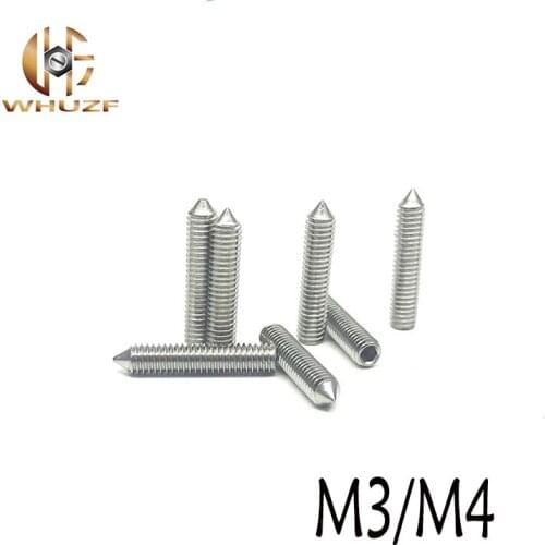 DIN553 M3/M4 304 Stainless Steel Tip Tightening Screws Headless Screws Top Wire Set Screws Machine Meters