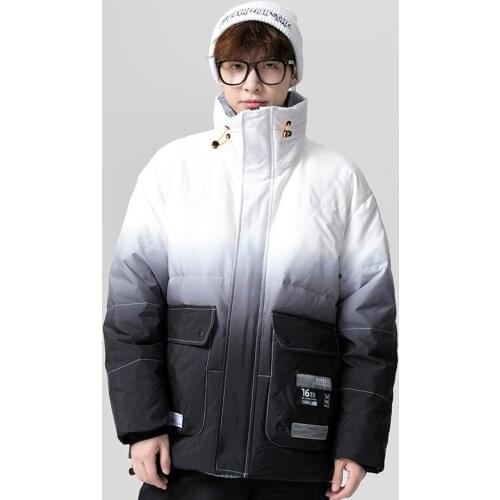 High quality winter mens warm duck down jackets Korean oversize puffer coat man outwear