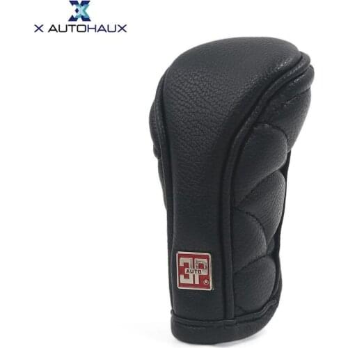 X Autohaux Universal Car Vehicle Gray Detachable Zipper Closure Gear Shift Lever Knob Cover