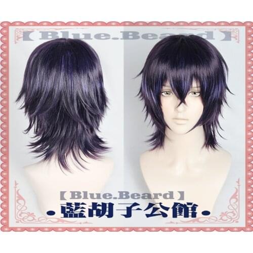 Yarichin Bitch Bu Club Nakazawa Masatomo Cosplay Wig Purple Short Cosplay Heat Resistant Synthetic Hair Halloween Party Carnival