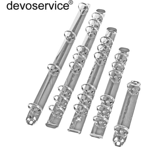 A7 2Rings Colorful Metal Spiral Binder Clip loose-leaf Stainless Steel Binder File Folder Diary Clips Binding Ring 2cm Diameter