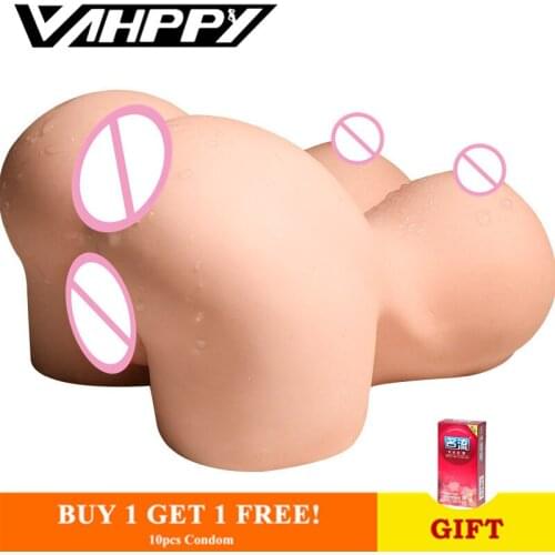 1.3kg Silicone Big Breast 3D Sex Doll Vagina Anal Double Channels Sex Toy for Men Male Masturbator cup Masturbate pussy sexe