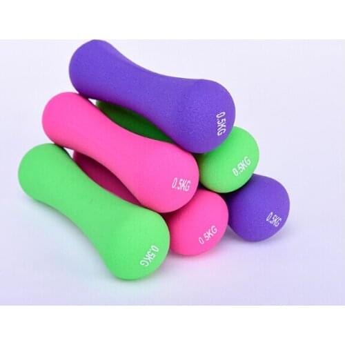 1KG*2Pcs Professional Fitness Dumbbell Body Sculpting Lifting Dumbbell Arm Muscle Training Equipment For Children / Female