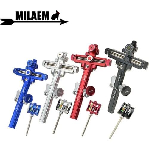 1set Archery Compound Bow Sight HONOR-ACP 4x/6x/8x Lens Aluminum Alloy Bow Sight Outdoor Sports Shooting Bow Accessories