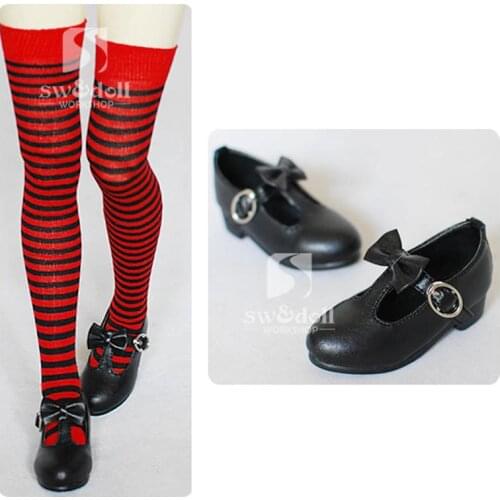 1Pair Hot Sale BJD Dolls Accessories High Quality PU Leather BJD Shoes 1/3 1/4