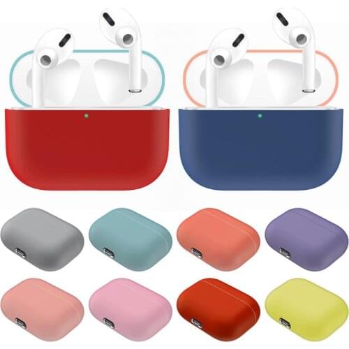 1PC Silicone Cases Bluetooth Wireless Charging Protective Cover Anti-Slip Earphone Protective Case For AirPods Pro Cover Case