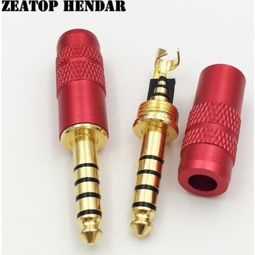 10Pcs 4.4mm 5 Pole Male Full Balanced Headphone Plug 19.5mm for Sony NW-WM1Z NW-WM1A AMP Player Connector