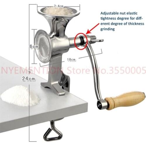 Fresh Ground Coffee Grinding Miller Stainless Steel Flour Mill Pulverizer for Wheat Corn Flour Peanut Soybean Walnut 10pcs