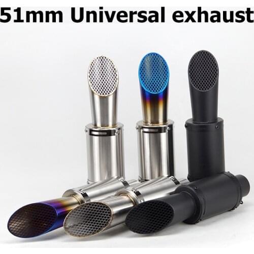 38-51mm Universal Motorcycle Exhaust Muffler Escape Moto for Ninja300 502C Z400 R6 GSXR1000 PCX125 PCX150