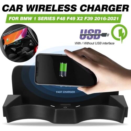 15W Car Wireless Charger For BMW X1 X2 2016-2021 F39 F48 F49 mobile phone fast charging holder accesorries charging plate