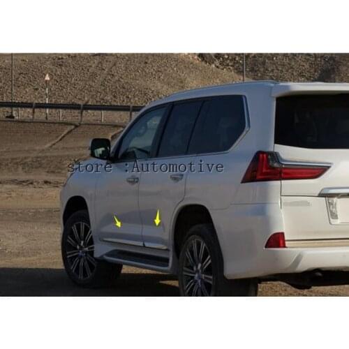 Car styling Side Door Body Molding Cover Trim For Lexus LX570 2016 2017 2018 2019