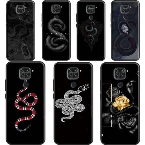 Flower snake Case For Xiaomi Redmi Note 10 Pro 9S 8T Note 8 Pro Note 9 Pro K40 7 8 9 A 9C 9T Back Cover