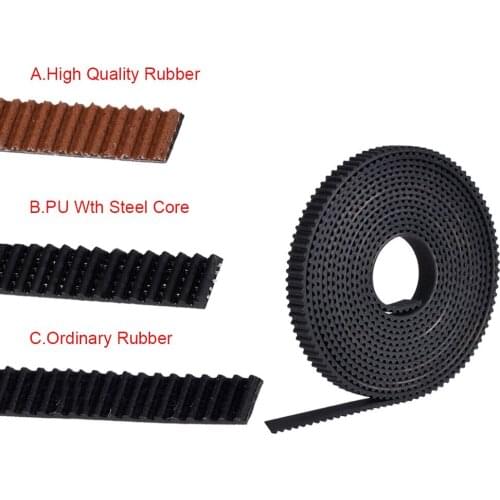 3D Printer Parts GT2-6MM Open Timing Belt GT2 Belt PU With Steel Core 2GT Timing Belt Width 6MM For Reprap Rubber Ramps 1.4