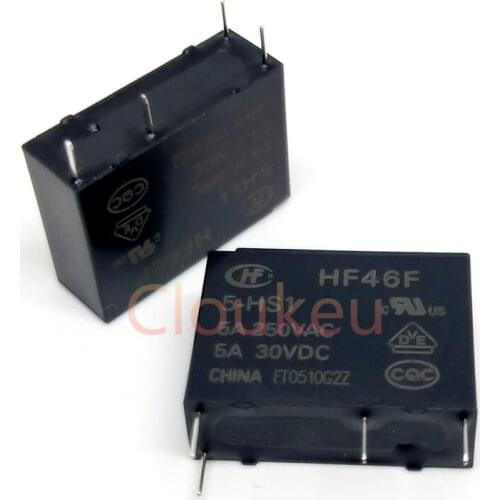 HF46F-5-HS1 5V 5A Relay DIP4 G5NB AC5N ALDP