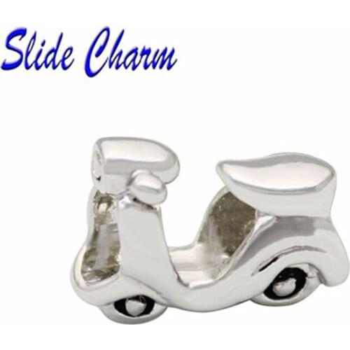 Fashion jewelry DIY charm, European and American style exquisite female motorcycle beads Fit Pandora Bracelet Necklace