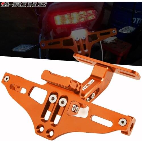 CNC Motorcycle Accessories License Plate Bracket Holder Frame Number Plate FOR RC125 2011 2012 2013 2014 2015 2016 2017 2018